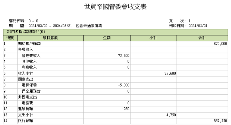 管委會財務系統